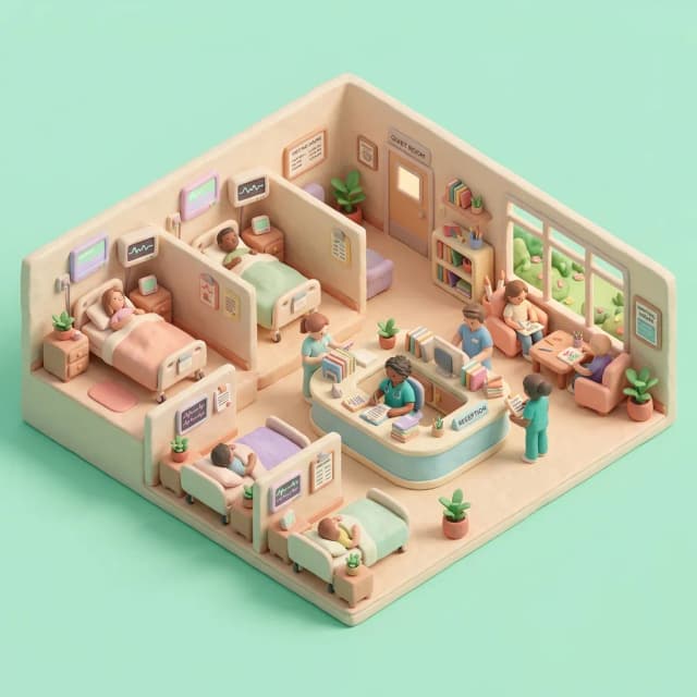 Hospital inpatient psychiatric ward
