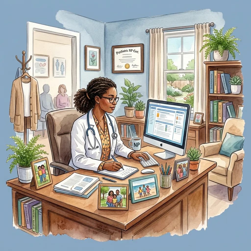 Full-time PMHNP in clinic office